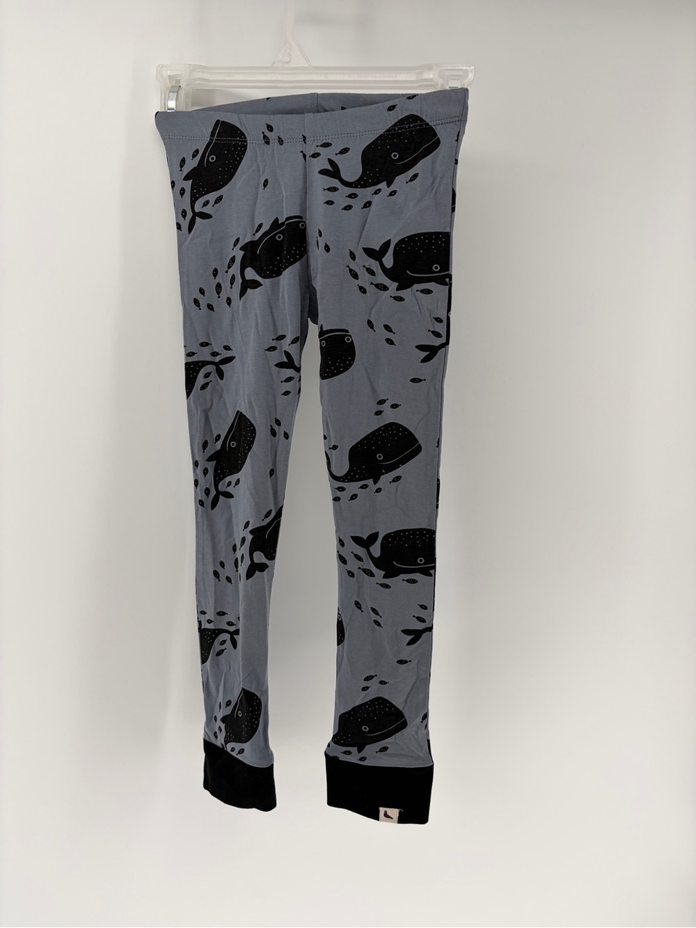Turtledove London Gray Whale Print LeggingsSz 6/7 Organic Cotton NWT